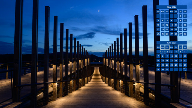 May 2026 Calendar "Nakabashi"