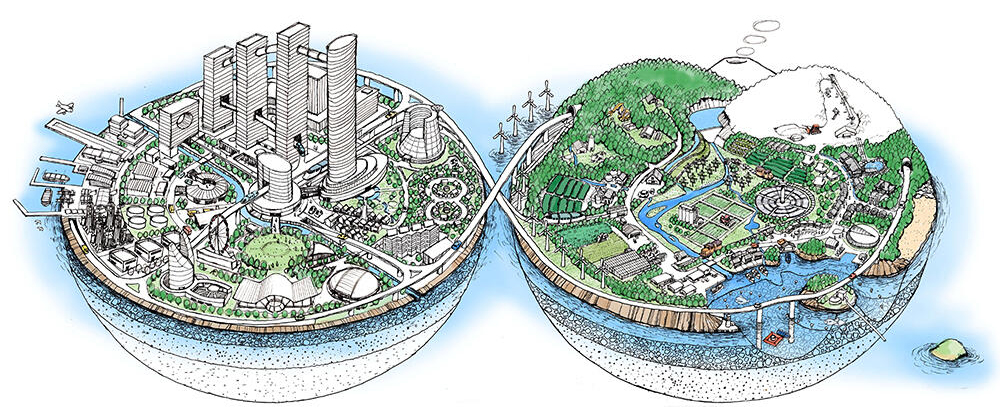 Figure: Our vision of urban and regional cooperation (created in 2010)