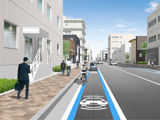 demonstration experiment on infrastructure support on public roads
