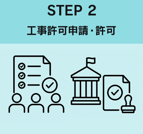 2. Construction permit application and approval