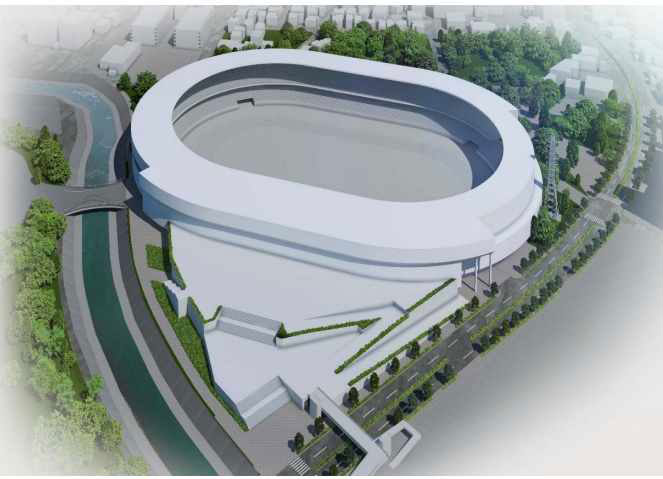 Image of the new athletics stadium
