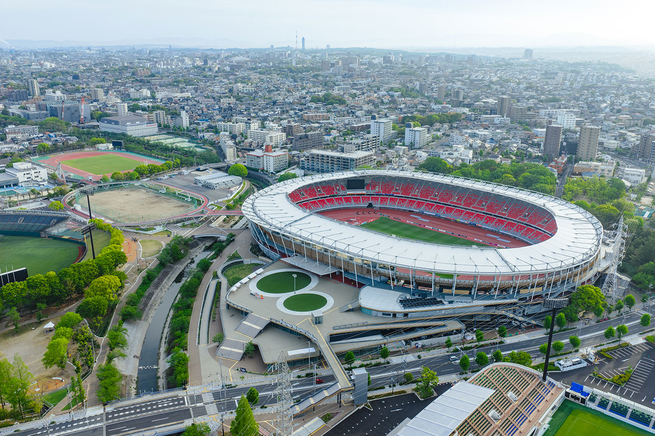 Exterior view of Paloma Mizuho Stadium