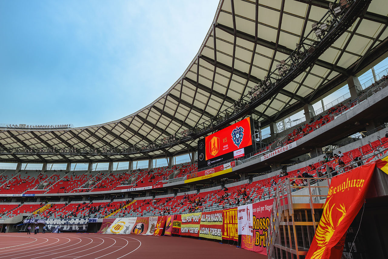 The stands are covered, making it easy to watch the game.