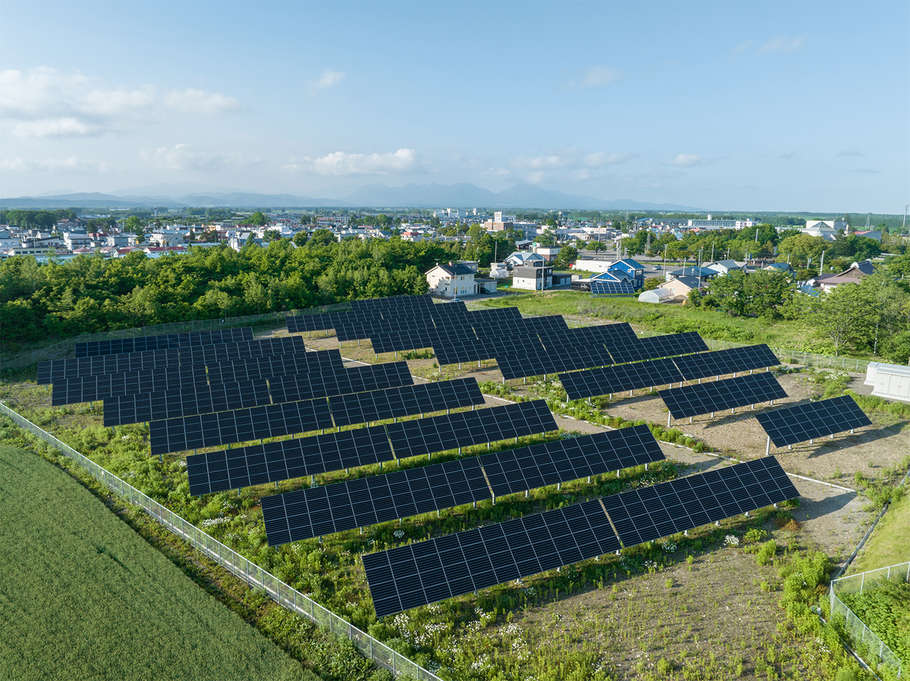 440kW solar power generation using idle land