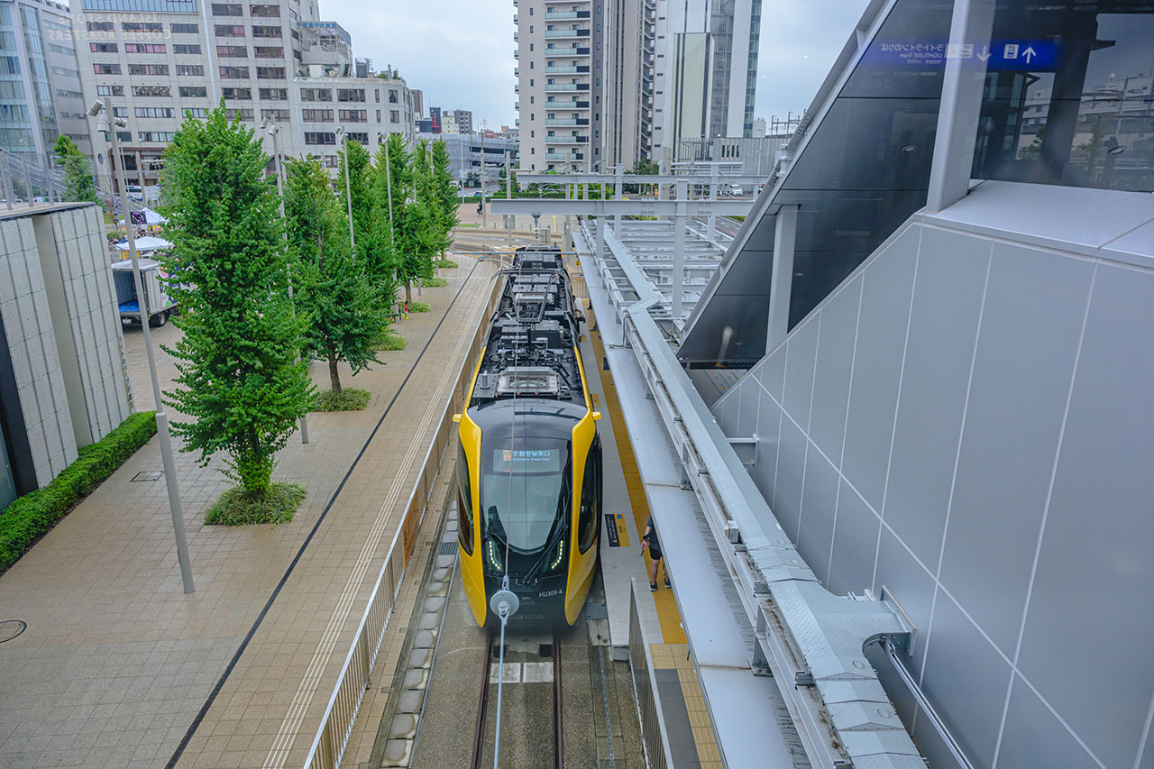 Utsunomiya Station East Exit is the starting point of the Light Line.