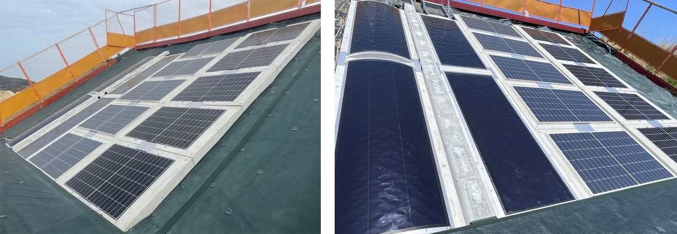 On-site photo of solar power generation block