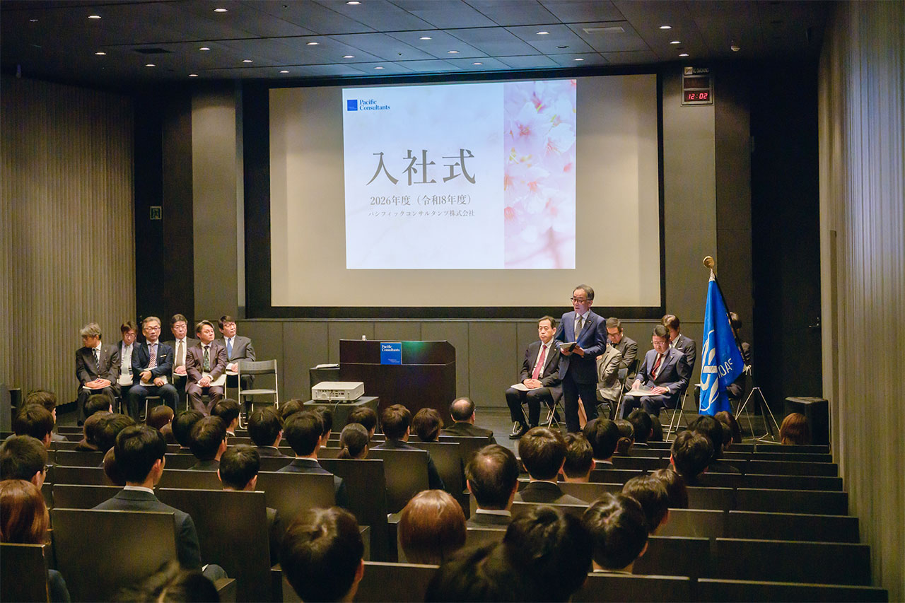 Scene from the New Employees' Entrance Ceremony