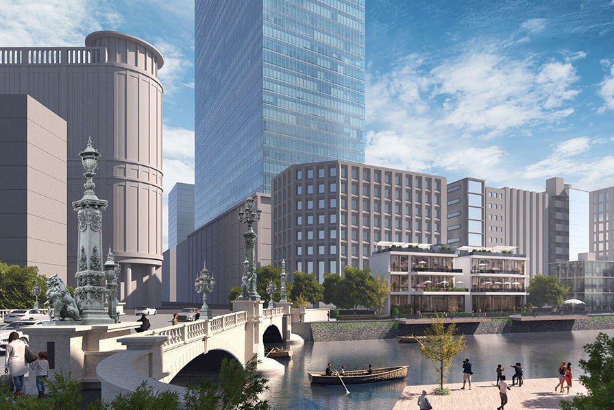 日本橋 首都高再整備イメージパース